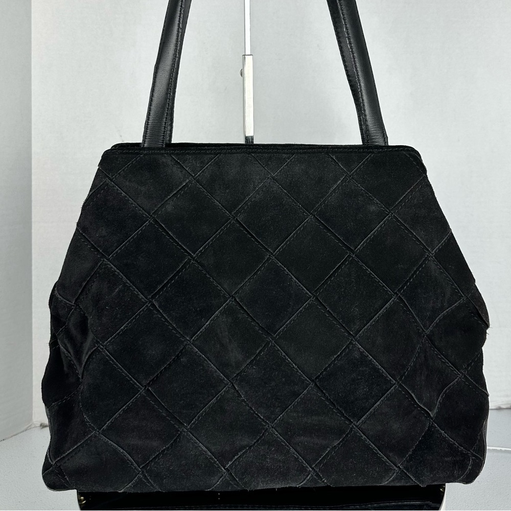 BOTTEGA VENETA INTRECIETO SMALL WEAVE SUEDE SHOULDER BAG